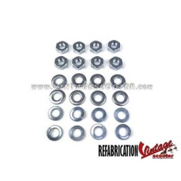 Jeu de 8 écrous de carters M 7mm clef de 12mm ACMA 1954-58 / 150 GL